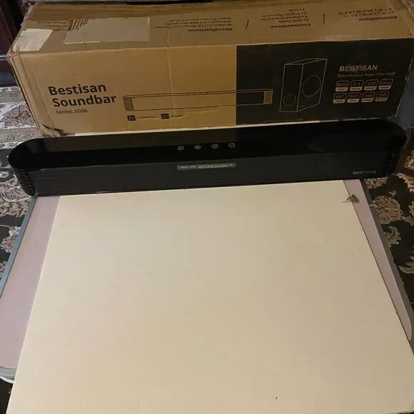 Bestisan Sound Bar an Subwoofer